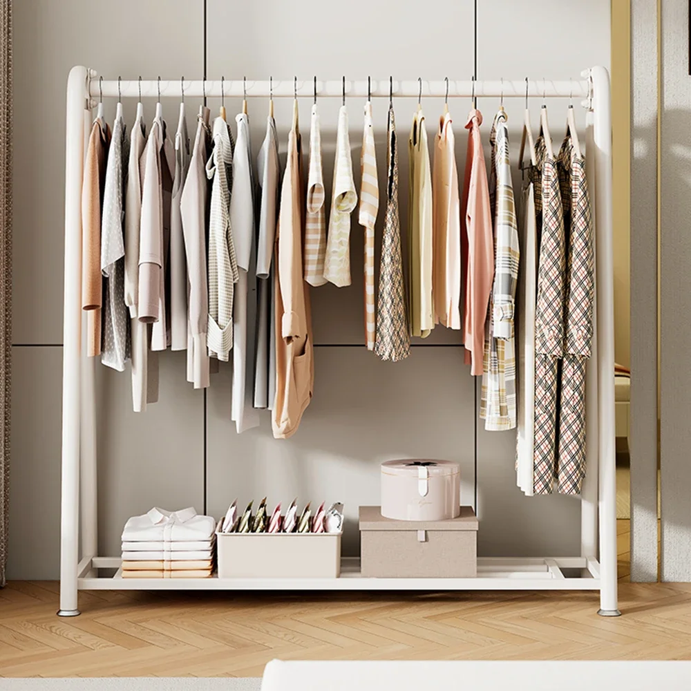 Arara de Roupa de Chão para Quarto, Dourada, Moderna, Minimalista, Estética, para Meninas, de Canto, Decoração para Casa