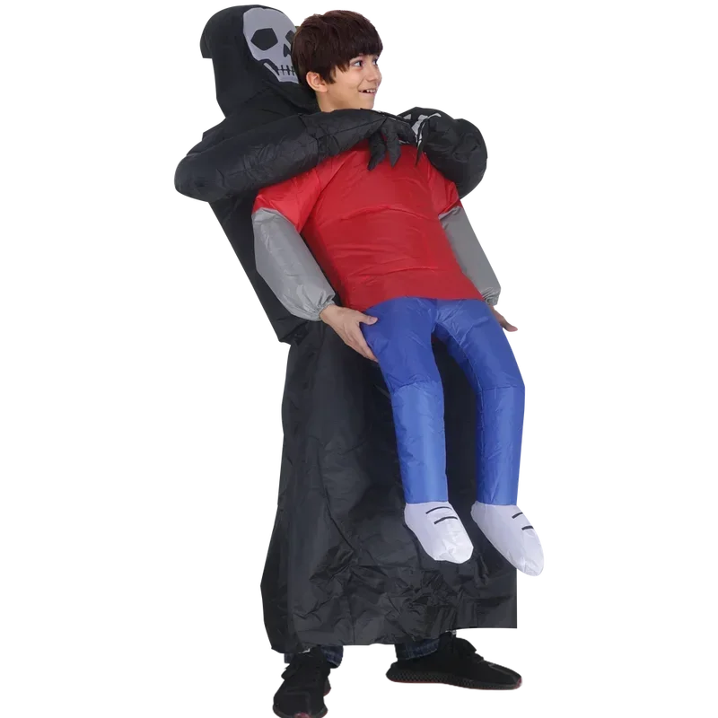 Adult Anime Inflatable Costume Purim Halloween Horrible Death Catch Cosplay For Scary Ghost Dress Have  A Very Scary Effect G388