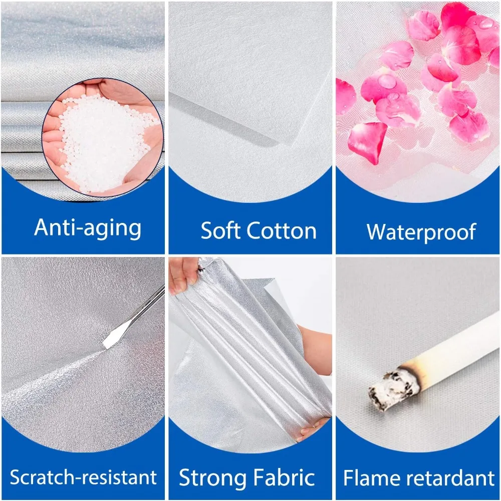 غطاء سيارة مناسب مخصص مكون من 6 طبقات مقاوم للماء لحماية جميع الأحوال الجوية لسيارات موديل 2012-2025 للاستخدام الداخلي والخارجي