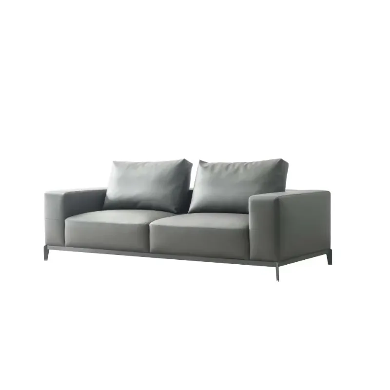 Luxury Modern Executive Office Furniture Set Leather Upholstered Sofa Design