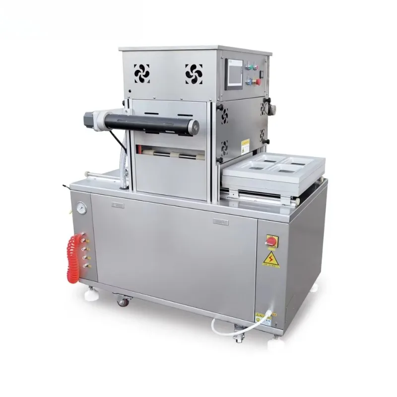 Stainless Steel Semi-Automatic MAP Modified Atmosphere Packaging Machine with Gas Filling Tray Sealer Tray Packing Machine OME