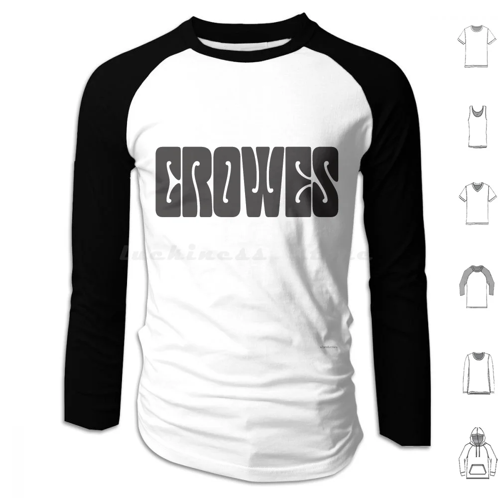 

Crowes Hoodies Long Sleeve Funny Humor Band Color Black Music Crowes