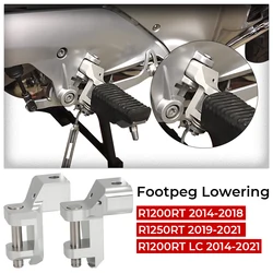 For BMW R1200RT R1250RT R 1200 RT LC 2014-2021 2015 2016 2017 2018 2019 Motorcycle Passenger Footrest Foot Peg Lowering Kits