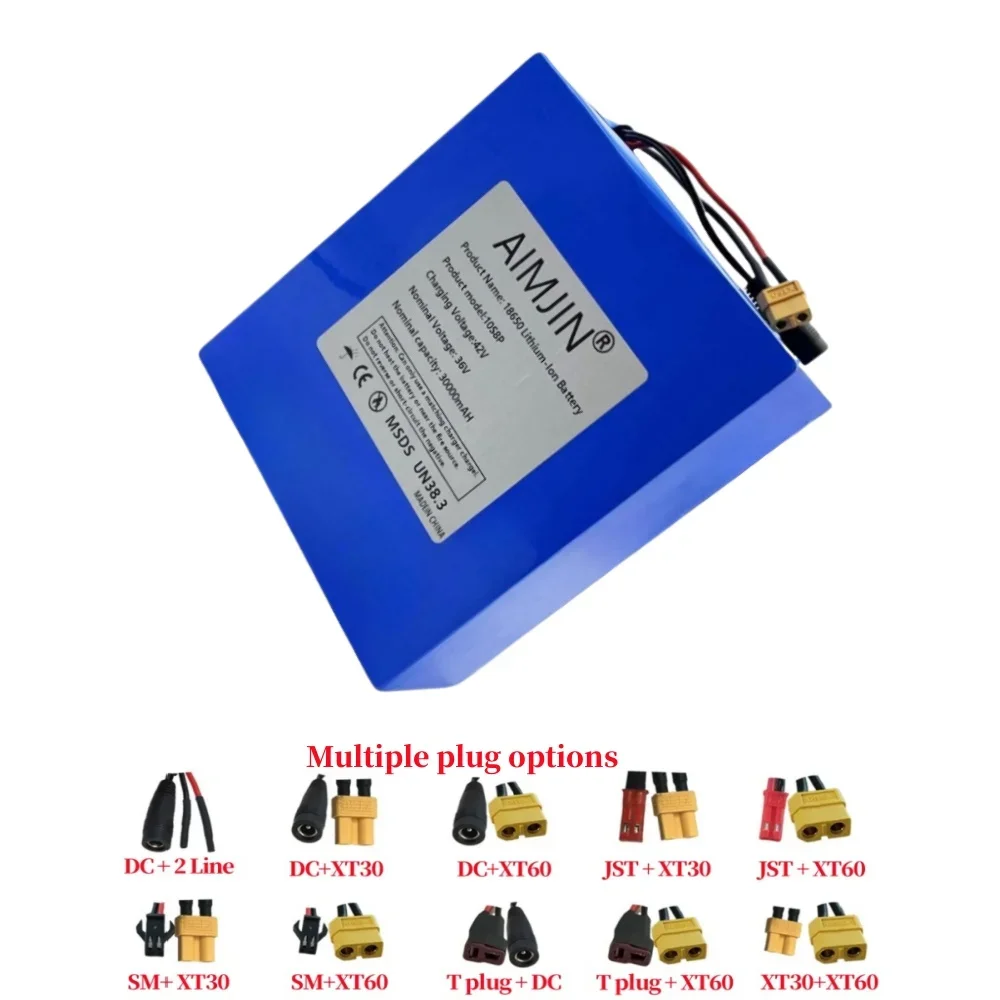 

Литиевая аккумуляторная батарея 36В 30Ач 18650, 1500Вт, высокомощная, со встроенной BMS, для различных систем накопления энергии, резервного питания, класс А