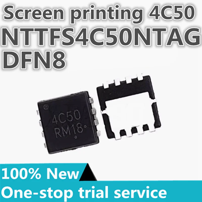 

5-50pcs %New NTTFS4C50NTAG Silk screen 4C50N Channel 30V 75A QFN8