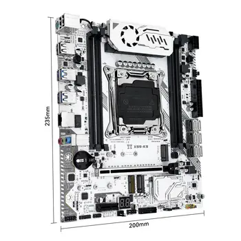 Základní deska MACHINIST X99, X99 PR9, podpora LGA 2011-3, Intel Xeon E5 V3 a V4, procesor DDR4, RAM SATA/NVME, M.2 slot 10 nejlepší prodej základní deska xeon - №10