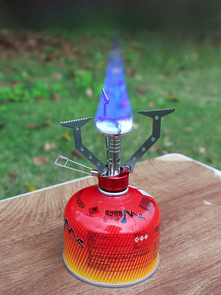 

Портативная газовая плита с интегрированным дизайном, ветрозащитная, для кипячения воды, для пикника на открытом воздухе, корпус из нержавеющей стали