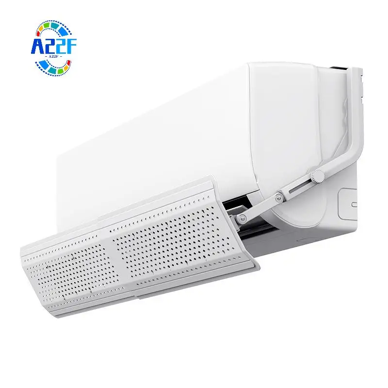 

A22F-Air Conditioner Cover Windshield Air Conditioning Deflector Baffle Shield Wind Guide Anti-Wind Shield