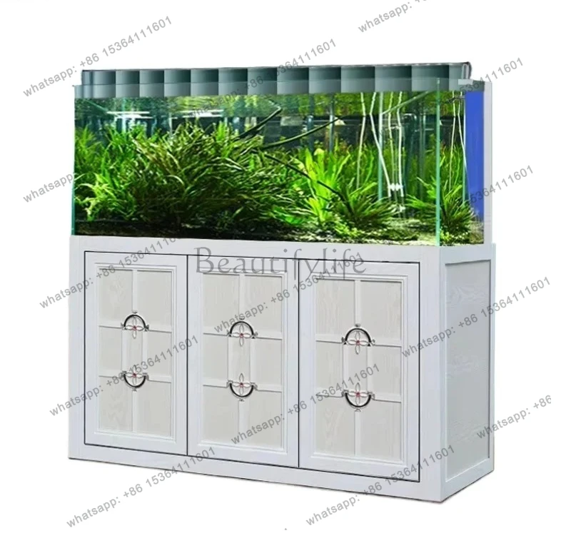 grass tank household water-free living room landscaping ultra-white glass bottom filter