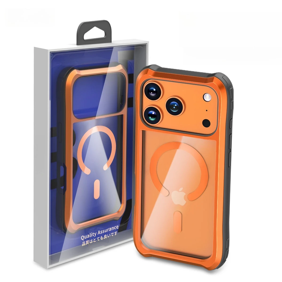 For IPhone 17 Pro Max Case Aluminum Alloy Aerospace Grade Drop Protection with Corner Metal Reinforcement