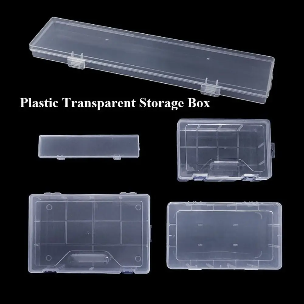 Square Small Items Case Transparent Storage Box Jewelry Beads Container Plastic Packing Boxes Sundries Organizer Accessories