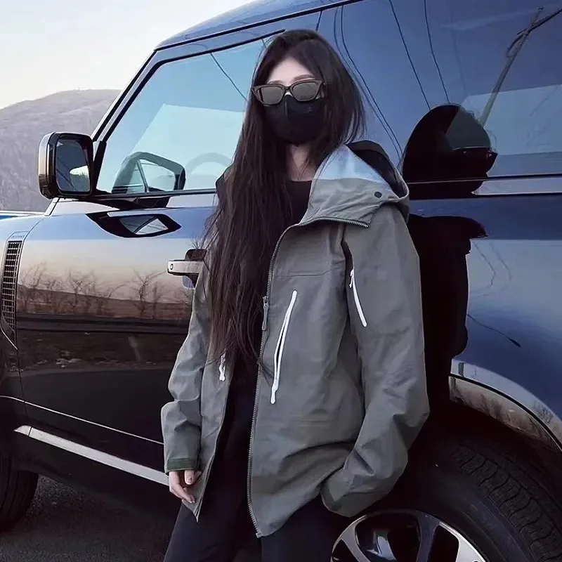 ARC ثلاثة طبقة رجل إمرأة جودة عالية التخييم معطف في الهواء الطلق SV التطريز مقاوم للماء سترة واقية المشي لمسافات طويلة سترات التزلج للجنسين #6