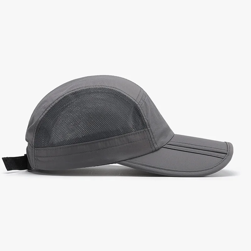 Summer Foldable Sun Protection Men Baseball Cap Cross Border Outdoor Mesh Quick Drying Light Panel Sunshade Women Duckbill Cap