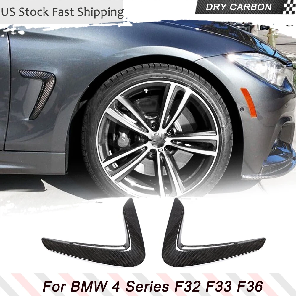 

Car Side Fender Air Intake Cover for BMW 4 Series F32 F33 F36 2014-2019 Prepreg Dry Carbon Air Vent Fender Cover Trim Sticker