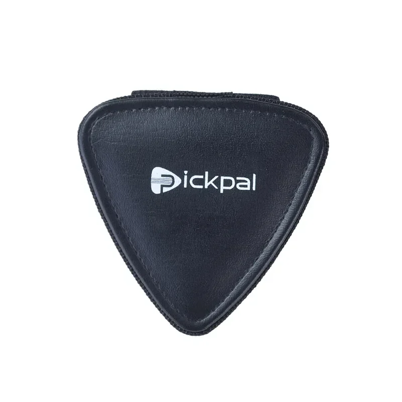Bolsa de almacenamiento para púas guitarra eléctrica  madera, diseño  juego  12 piezas, estilo cuero,