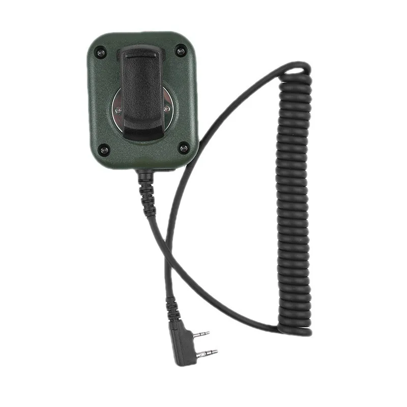 ميكروفون مكبر صوت BAOFENG AR-152 أسود/مموه ميكروفون تكتيكي بحجم عن بعد قابل للتعديل لـ UV-5R 82 UV-S9 PLUS 13 PRO جهاز اتصال لاسلكي