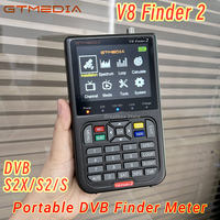 2025 GTMEDIA V8 Finder 2 Portable DVB Finder Meter DVB-S/S2/S2X Support H.264 7.4V/4000mAh Li-ion Battery 3.5 Inch LCD