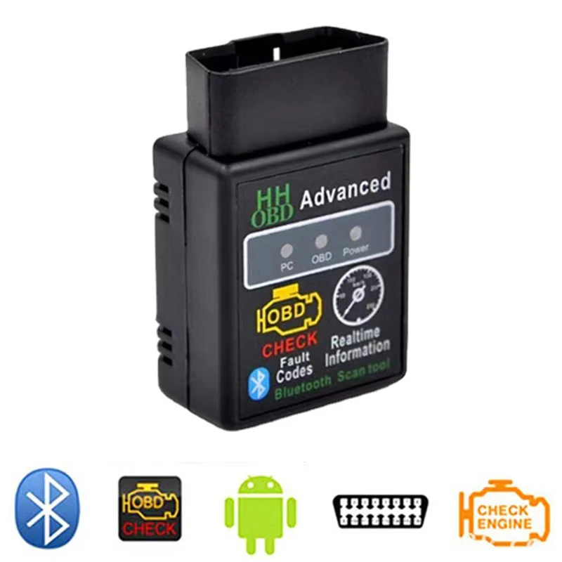 Scanner per la diagnosi dei guasti dell\'auto Bluetooth strumento per il rilevatore diagnostico dell\'automobile Scanner OBD2 per auto Elm327 V1.5