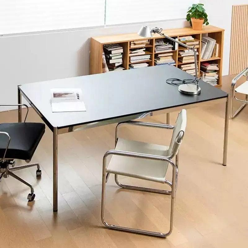 

Stainless Steel Office Desks Living Room Modern Simple Office Desks Nordic Style Office Furniture Scrivanie Per Ufficio ZY40BGZ