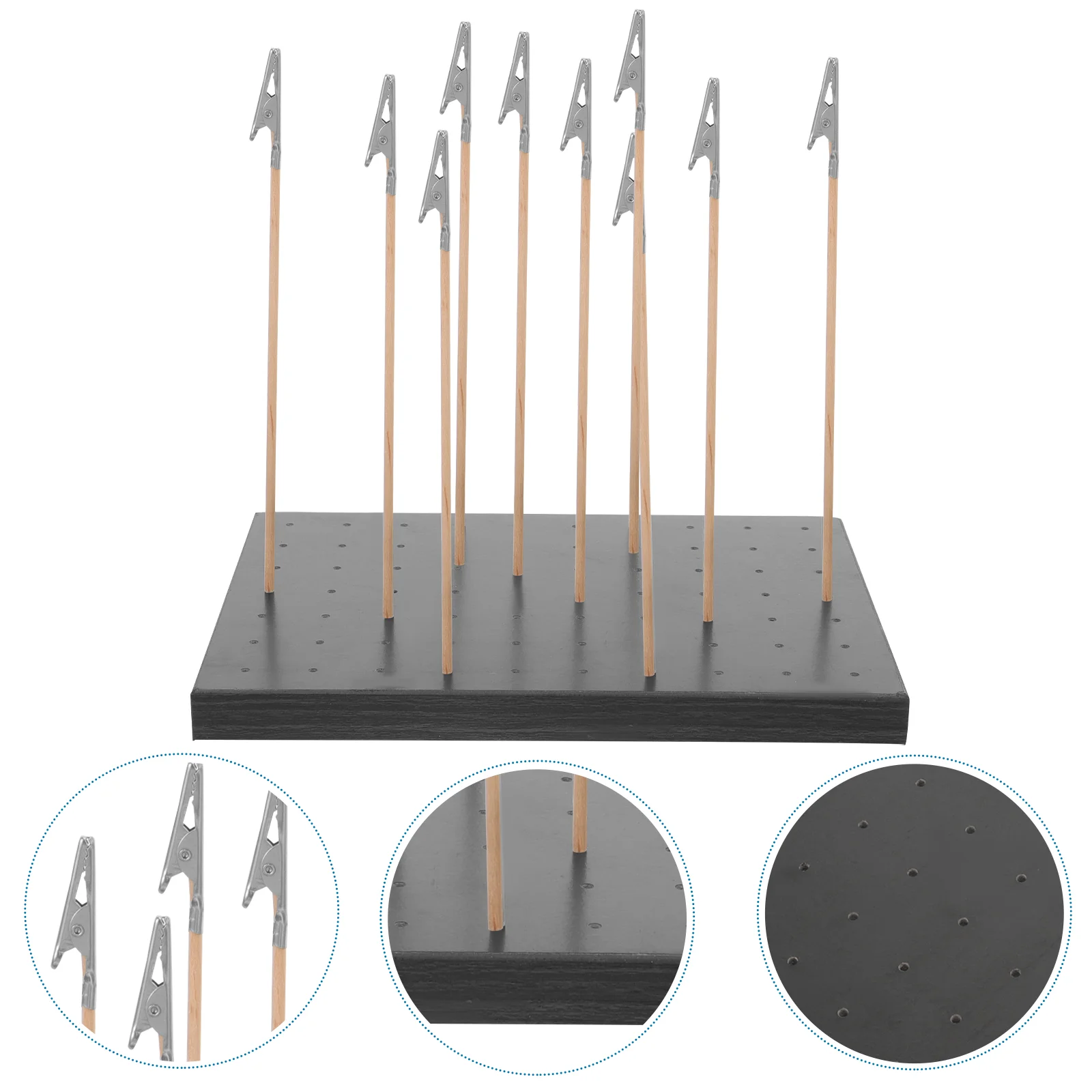 Spray Paint Stand Set Clip DIY Model Coloring Bases Stick Plastic Bamboe Modellen Gereedschap Clips
