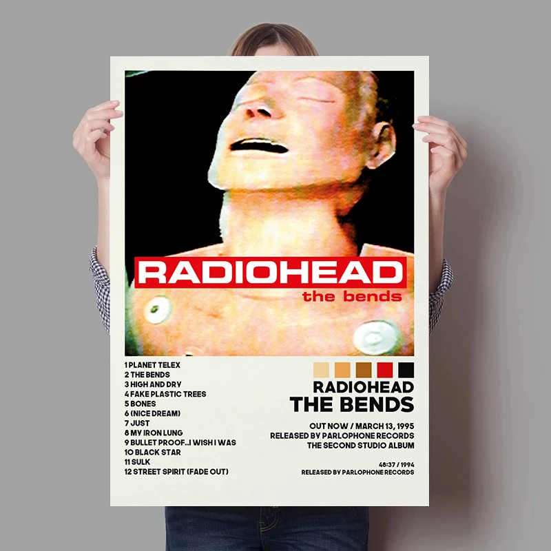 Retro Rock Band Radiohead OK Computer In Rainbows Album Music Poster Canvas Painting Wall Pictures Home Decor Fans Gift