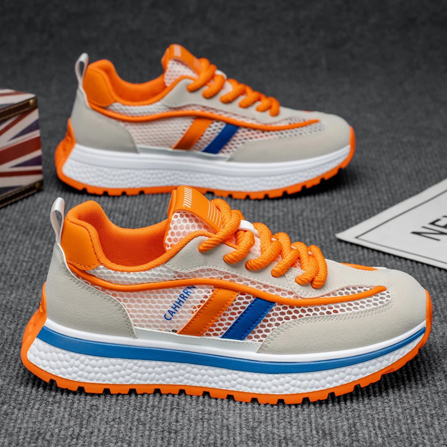 

Модные мужские сетчатые повседневные кроссовки, уличная дышащая спортивная обувь, мужские кроссовки на платформе, мужская обувь на массивном каблуке, zapatillas de hombre