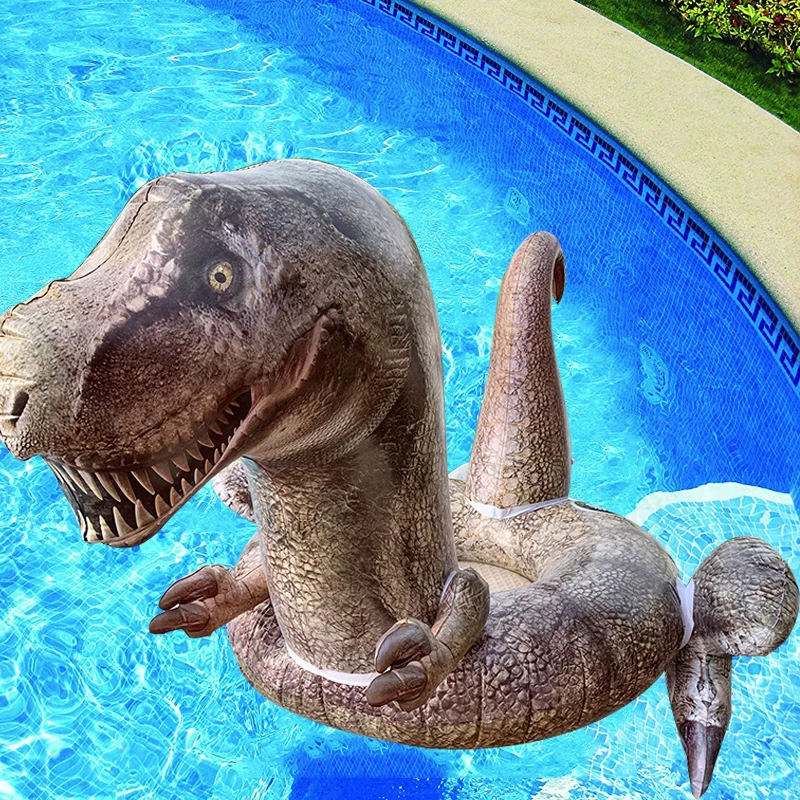 Inflatable Dinosaur Pool Float T-Rex Pool Tube for Kids Adults Swimming Pools Lake Beach Floaty Summer Fun Toys CocoNut Float