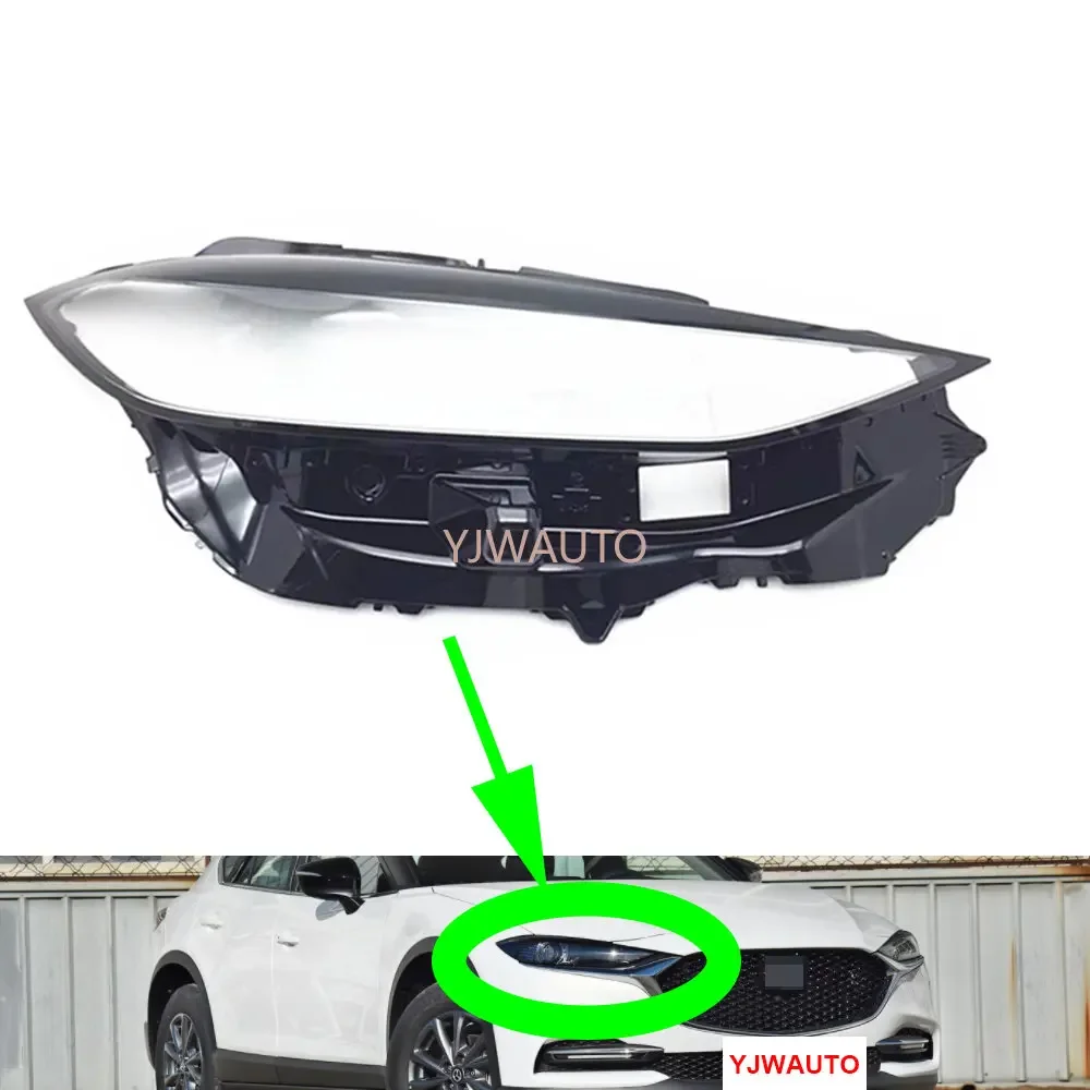 

For Mazda CX-4 2019 2020 2021 2022 Headlight Cover Car Headlamp Lens Replacement Auto Lampshade Glass Car Shell