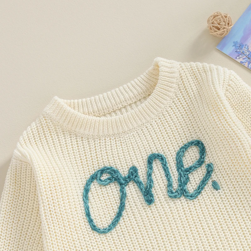 Newborn Baby Knitted Bodysuit with Cute Animal Embroidery and Cozy Long Sleeves Perfect for Autumn and Winter Outfits