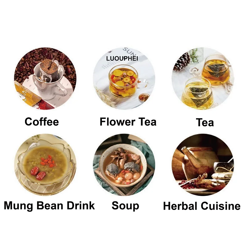1.8L MultiFunction Health Kettle Office Temperature Adjust Glass Tea Maker Appointment Flower Teapot Home Electric Kettle 800W