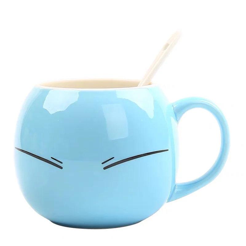 Kawaii الكرتون Tensei Shitara الوحل داتا كين ريمورو تيمبيست كوب سيراميك أنيمي ألعاب شخصيات الحركة ريمورو فنجان القهوة القدح أرقام