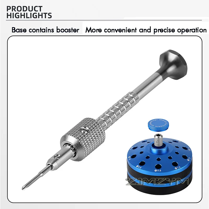 Precision Screwdriver Set with Rotating Stand Stainless Steel Tools for Cell Phone Laptop Watch Glasses Repair
