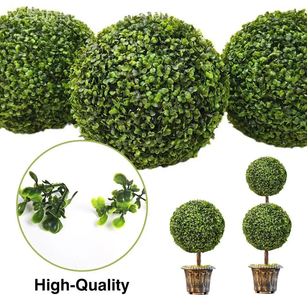 Artificial Plant Topiary Ball Decorative Balls For Garden Party Wedding Home Decor Garden Decoration Outdoor Artificial Boxwood