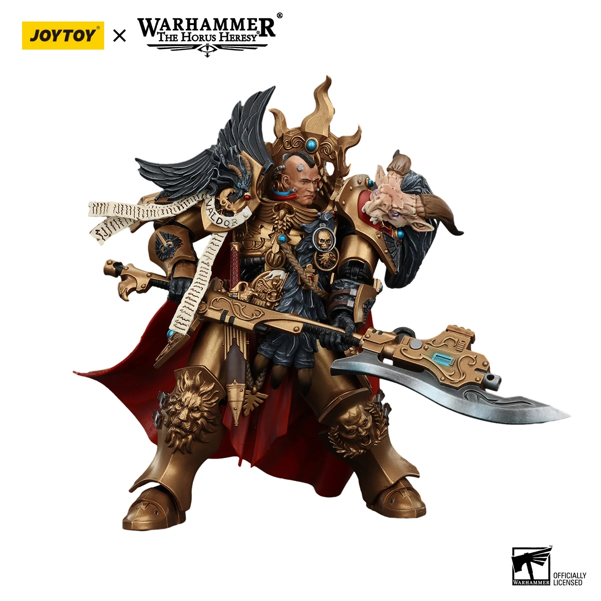 JOYTOY Warhammer Legio Custodes Constantin Valdor Action Figure Toys Valdor Model Movable Dolls Fans Collection