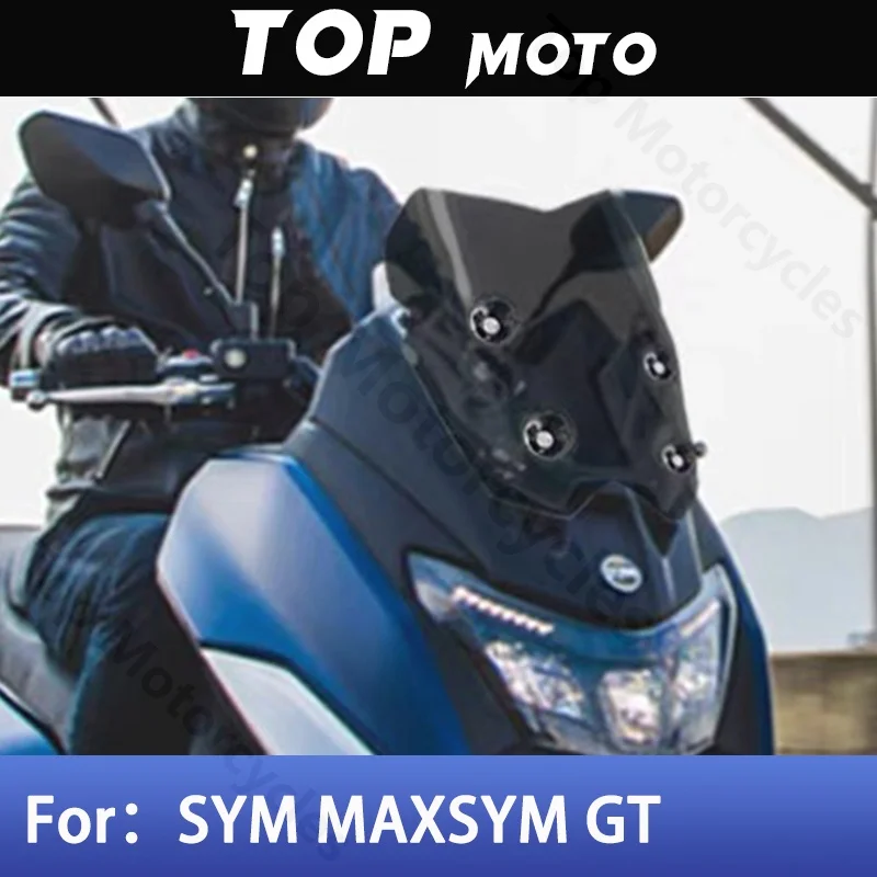 

For SYM MAXSYM GT 2024 2025 Motorcycle Accessories Sport Screen Windshield Windscreen Wind Deflectors Viser Visor Black