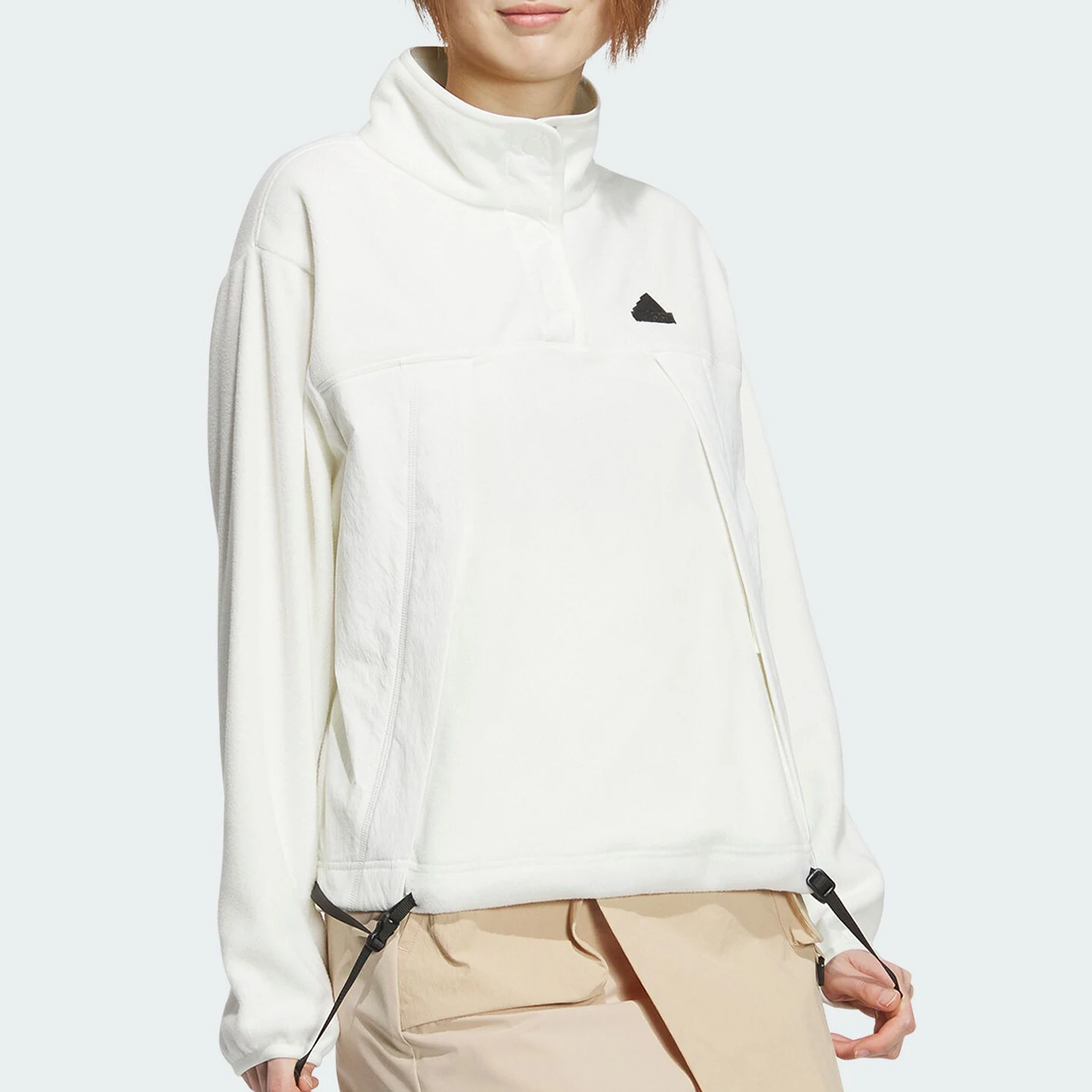 

Adidas genuine New Women's Semi-Open Front Sportswear Sweatshirt JE8582