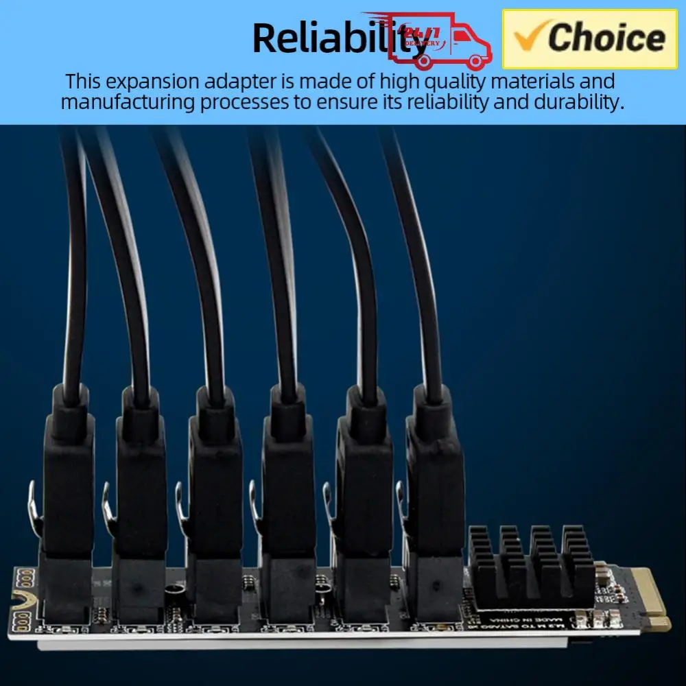 M2 M-EKY PCIE3.0 To SATA6G Docking Expansion Card 16000 MB/s Transmission Speed PC Computer Expansion for Hard Disk Support SATA
