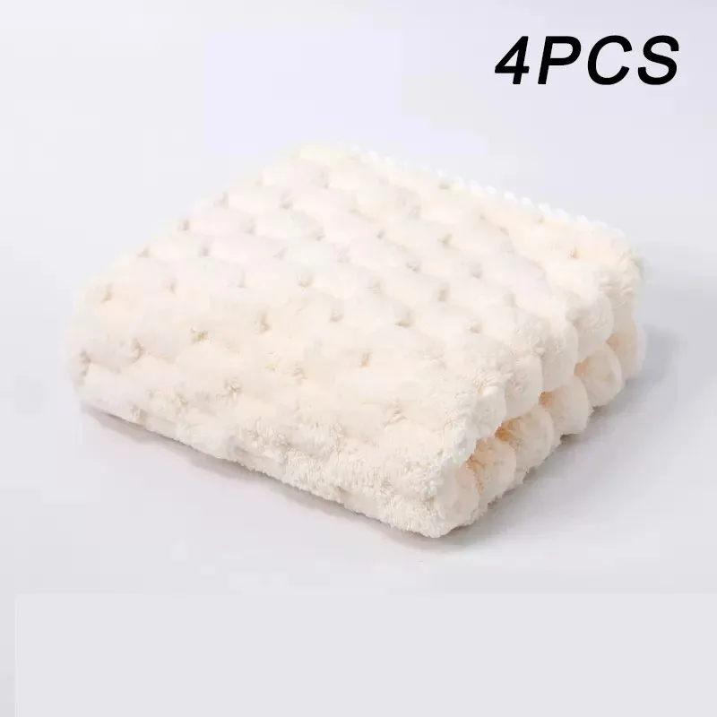 4pcs Washcloth Set, Multicolored Microfiber Ultra-Soft Absorbent Hand Towels, Quick-Drying Lint-Free Easy to Hang for Bathroom