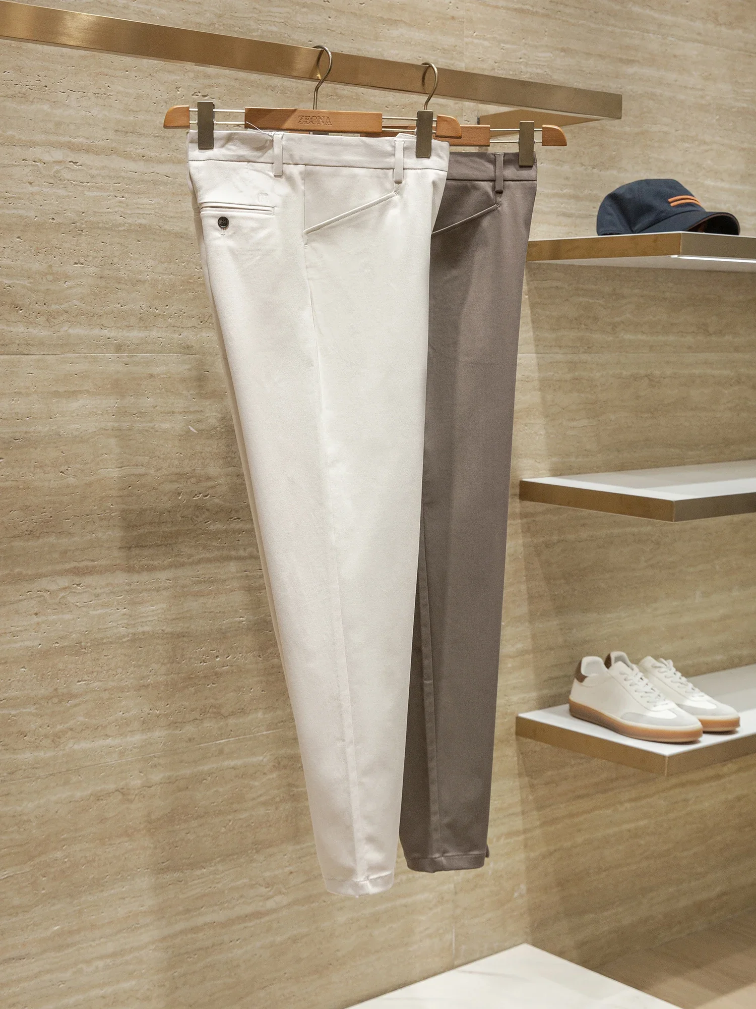 

Twill Cotton Blended Spring Men's High Quality Business Casual Pants