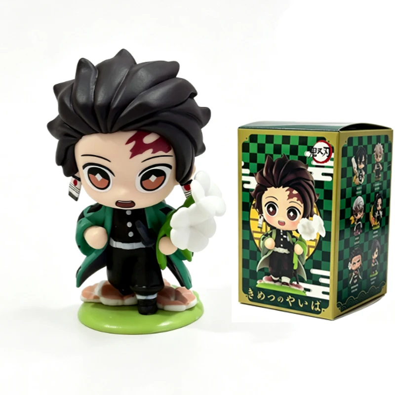 # Dämonentöter Tanjiro Kamado Nezuko Anime-Cartoon-Figur Blindbox kreative personalisierte Statue Modell Ornament Überraschungsgeschenkbox