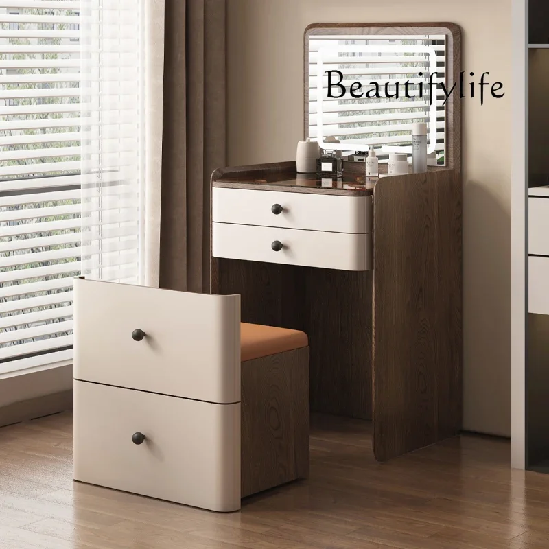 

X Flip Makeup Chair Desk Dressing Table Mini Vanity Table Small Storage Women Bedside Girl Tall Mesa De Maquillaje Home Furnitur