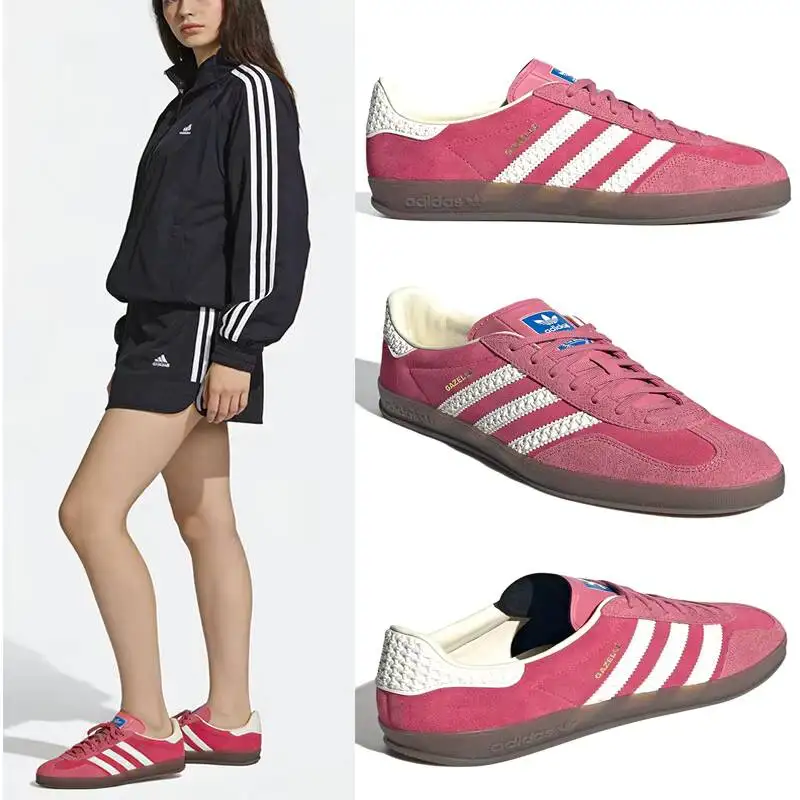 GAZELLE INDOOR Adidas Womens Sneakers Classic Skateboard Training Shoes Low Casual Shoes Comfortable Lightweight IF1809