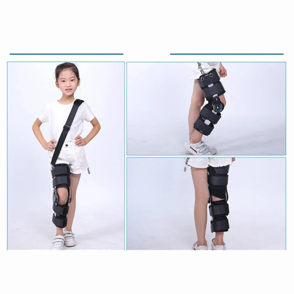 

Children's Adjustable Knee Fixation Brace Bracket Orthosis Medical Lower Extremity Knee Ligament Injury Protector Recovery Brace