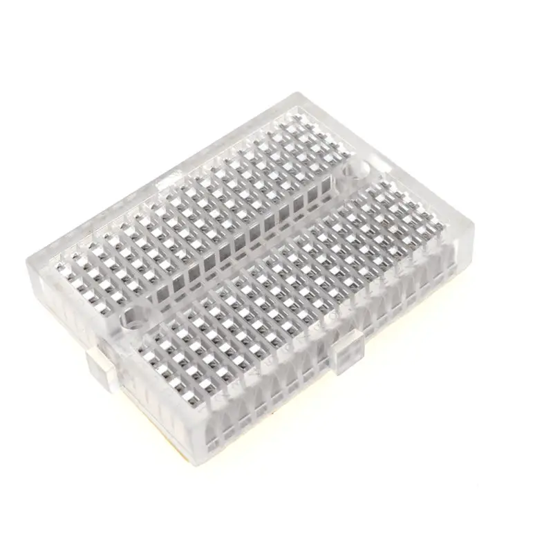 1 Stück SYB-170 Mini lötfreies Prototyp-Steckbrett 170 Verbindungspunkte 35 x 47 x 8,5 mm für Diy-Kit mit blau, grün, gelb, schwarz, rot – Detail 8