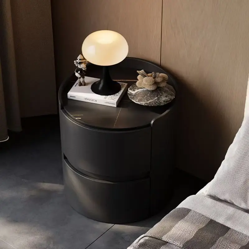 sb-Modern Glass Round Ball Night Light with Black Trumpet Base for Student Dorm Desk Home Ambient Lighting