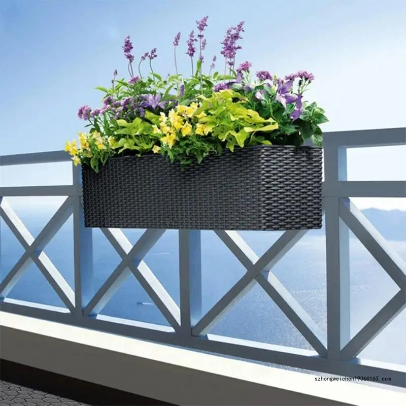 28GF Plant Holder Set Balcony Flower Pots Holder Adjustabfor Gardens Plant Pots for Balcony Displays