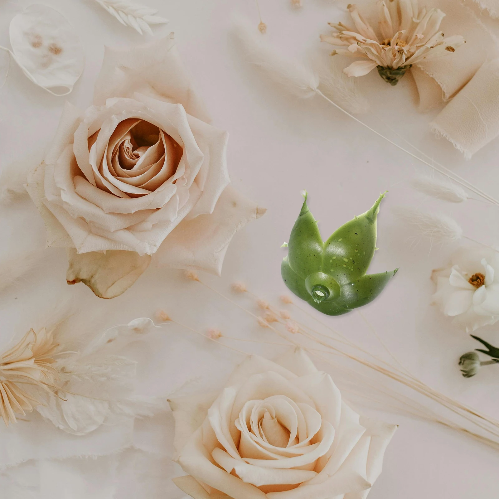 50pcs Simulation Calyxes Realistic Plastic Green Sepals For Diy Rose Making Wedding Party Decor Artificial Flower Craft Rose