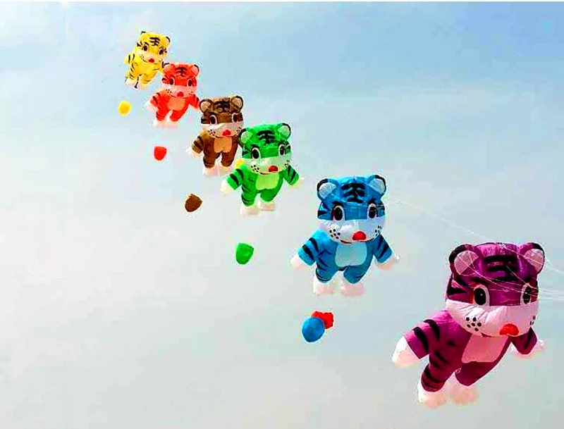 free shipping large inflatable kite tiger kite outdoor toys giant dragon kite string reel animal kitesflying dragon Breezemoon