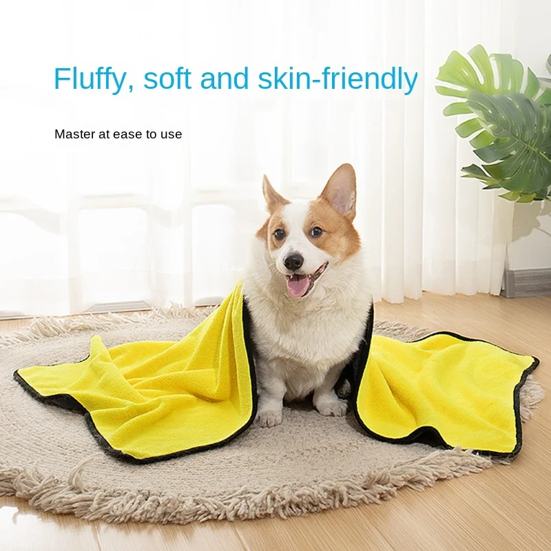 Pet towels, cats and dogs, thickened double-sided quick drying wipes, absorbent wipes, pet cleaning products