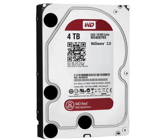 Western Digital WD 4 TB 2 TB 3 TB rote NAS-Festplatte 3,5 Zoll 6 TB interne Festplatte 5400 U/min SATA 6 Gbit/s 64 MB Cache für Desktop